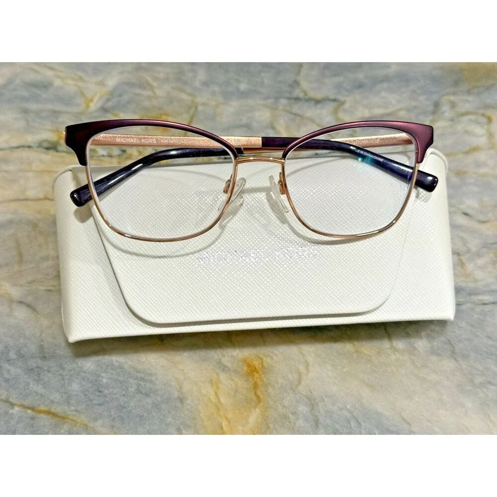 Michael Kors ADRIANNA IV MK3012 1108 51 Eyeglass Frames Cordovan Rose Gold